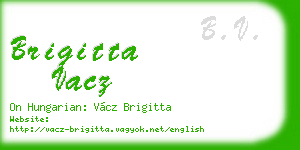 brigitta vacz business card