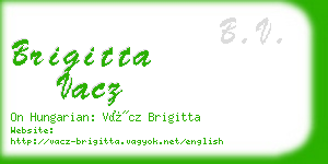 brigitta vacz business card